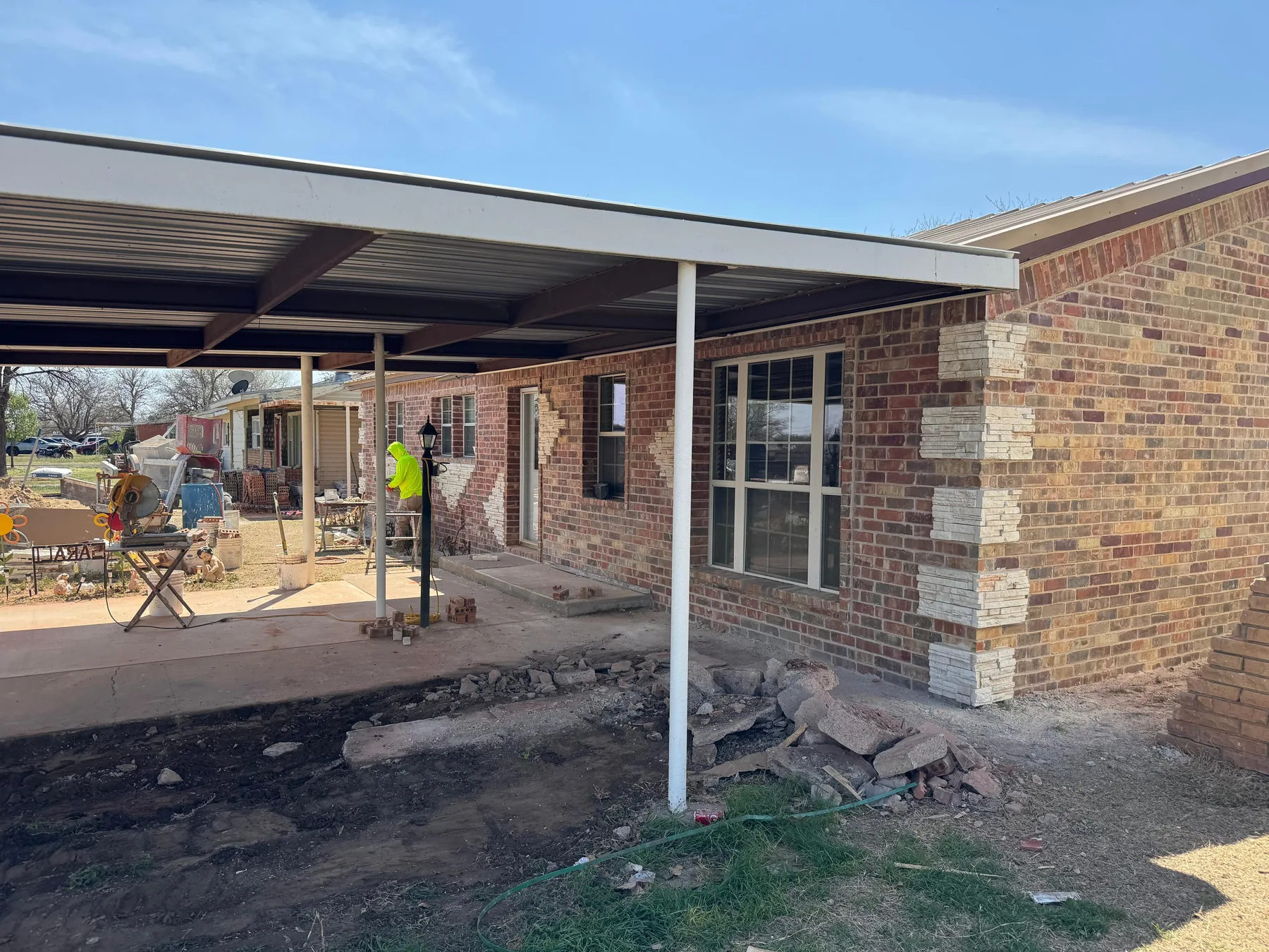 Home brick addition
