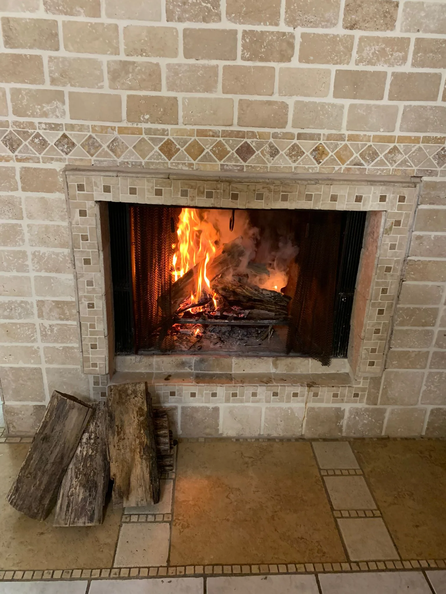 Custom fireplace
